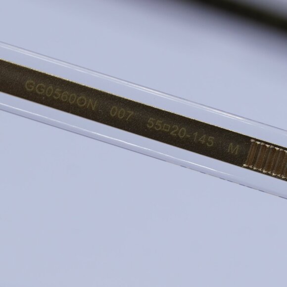 Gucci GG0560ON 007 Eyeglasses Burgundy 55mm Square Frame - Picture 8 of 13